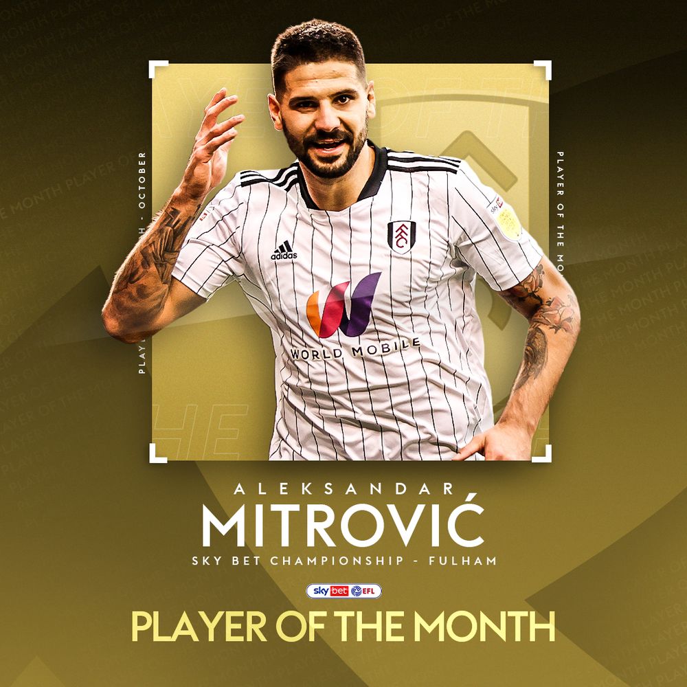 Aleksandar Mitrović wins Player of the Month, again!