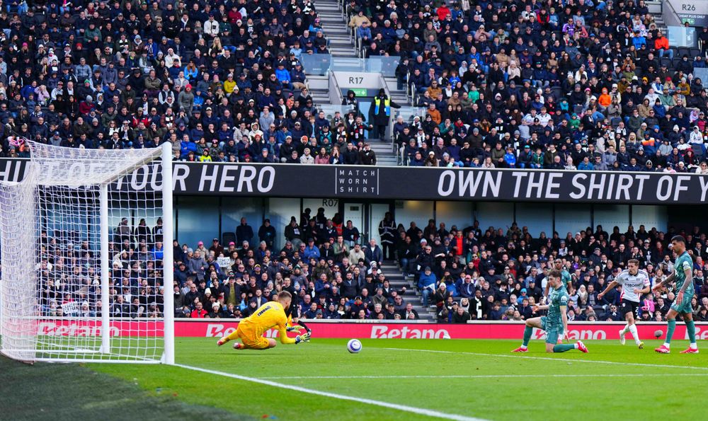 Timothy Castagne sees his shot saved Timothy Castagne sees his shot saved