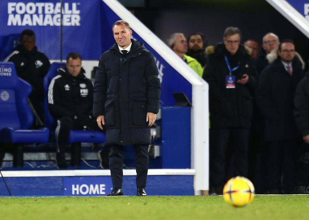 Brendan Rodgers on the touchline