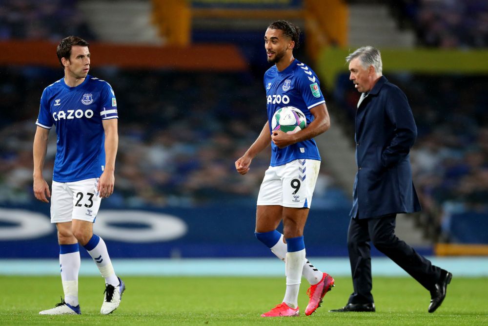 Dominic Calvert-Lewin with the match ball after scoring a hat-trick against West Ham Dominic Calvert-Lewin with the match ball after scoring a hat-trick against West Ham