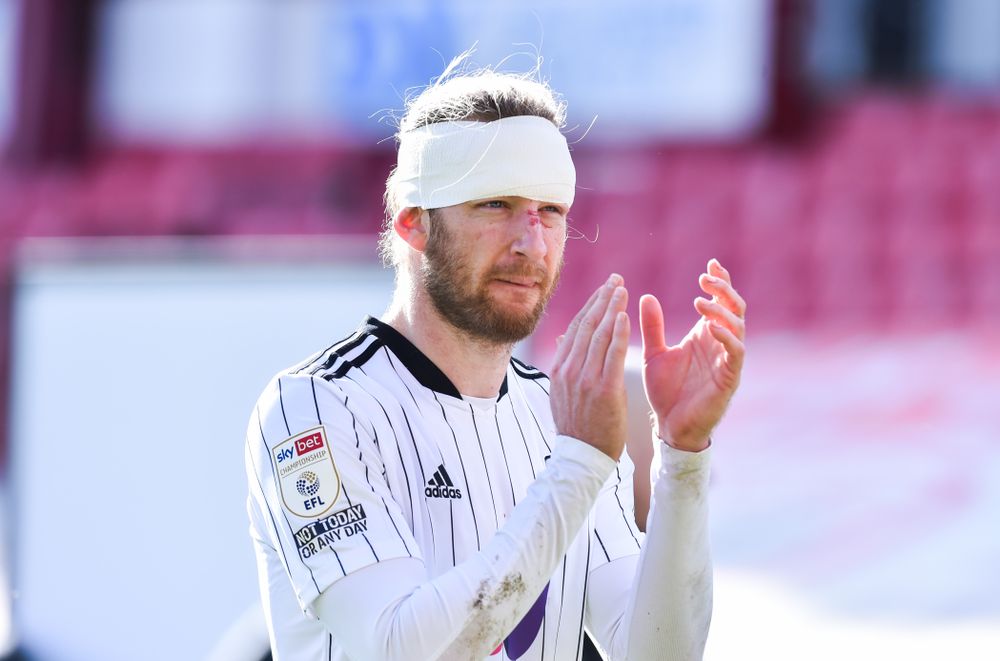 A wounded Tim Ream after Barnsley A wounded Tim Ream after Barnsley