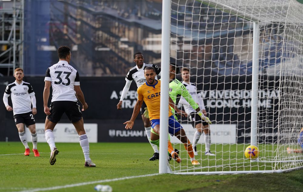 Dominic Calvert-Lewin taps home the opener. Dominic Calvert-Lewin taps home the opener.