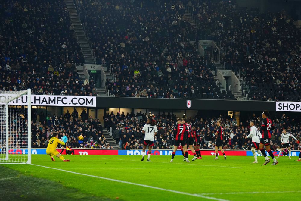 AFC Bournemouth goalkeeper Kepa saves a shot from Timothy Castagne AFC Bournemouth goalkeeper Kepa saves a shot from Timothy Castagne