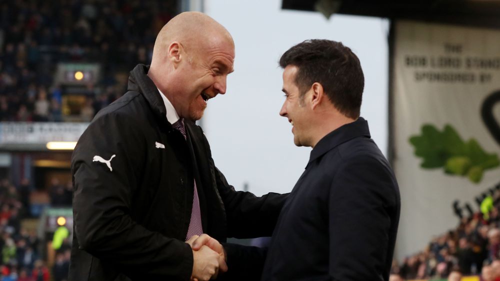 Marco Silva greets Sean Dyche