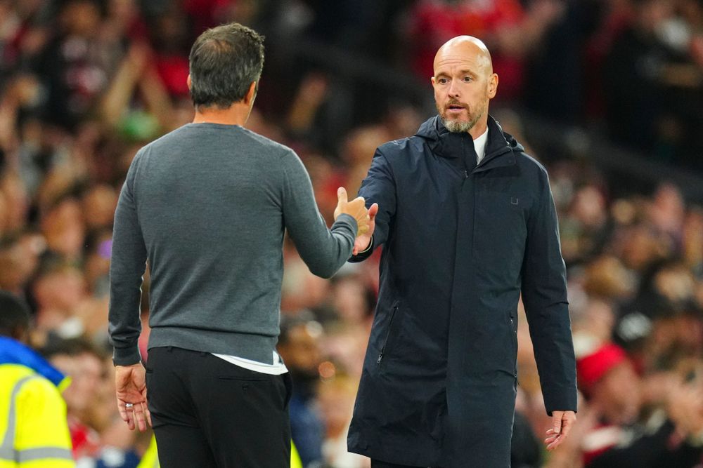 Marco Silva on the touchline at Old Trafford
