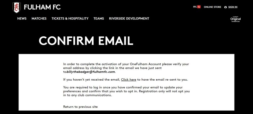 4. Confirm Email 4. Confirm Email