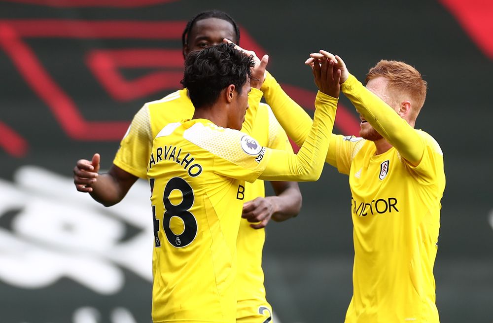 shutterstock_editorial_11903589be.jpg Fabio Carvalho celebrates his smartly finished debut goal.