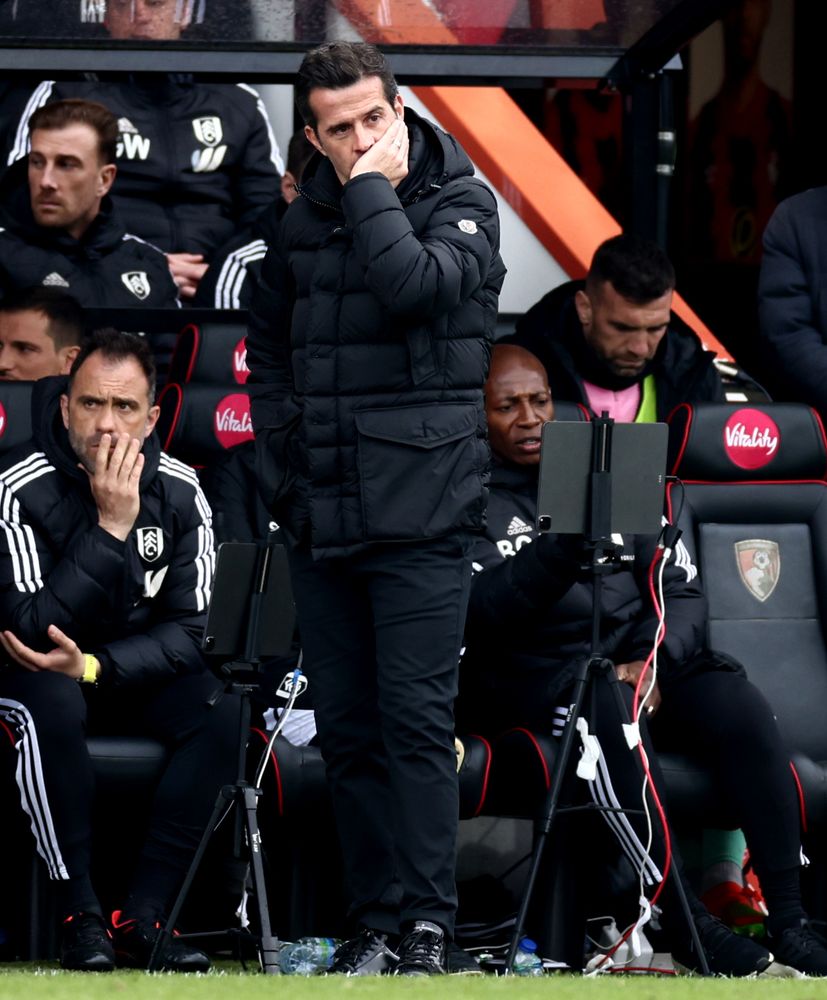 Marco Silva on the touchline at Bournemouth