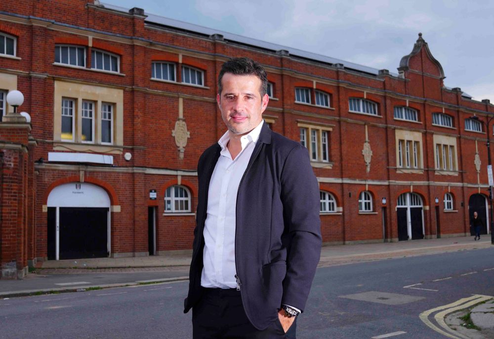 Marco Silva on the famous Stevenage Road.