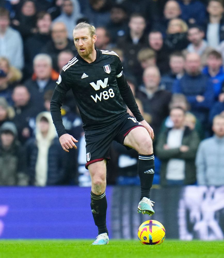 Tim Ream on the ball against Brighton