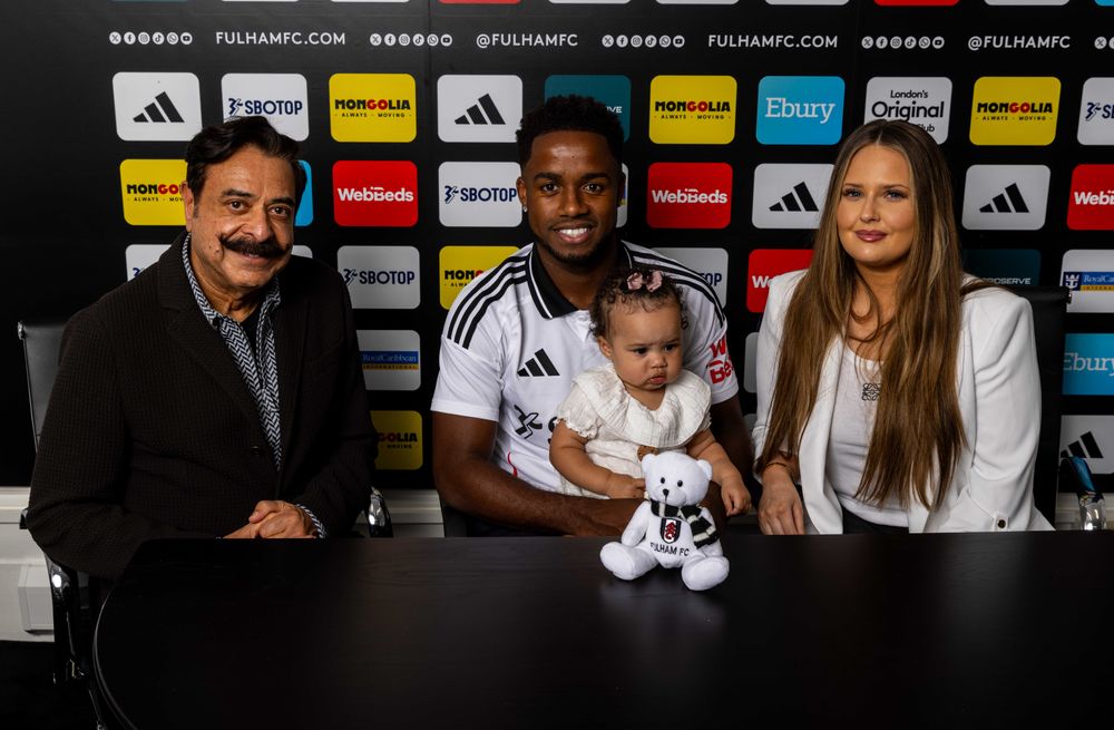 Mr Khan with Ryan Sessegnon and his family