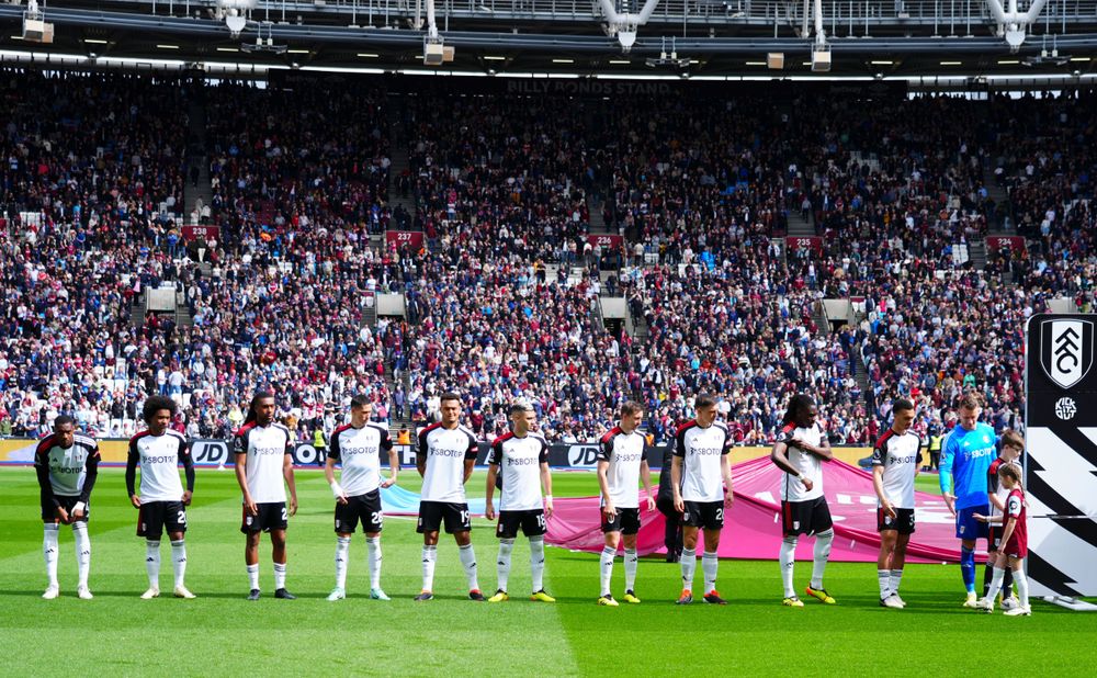 The starting XI at London Stadium The starting XI at London Stadium