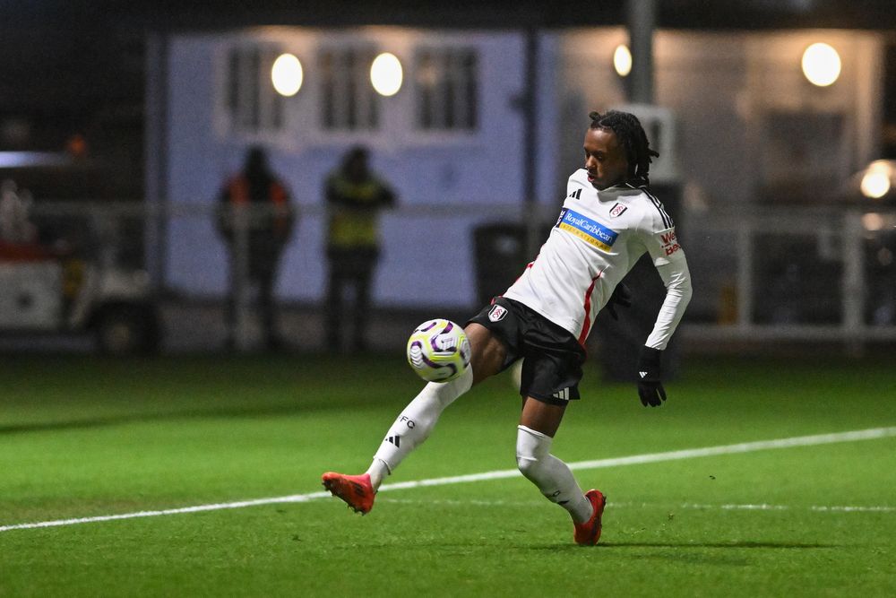 Terrell Works on the ball for Fulham U21s