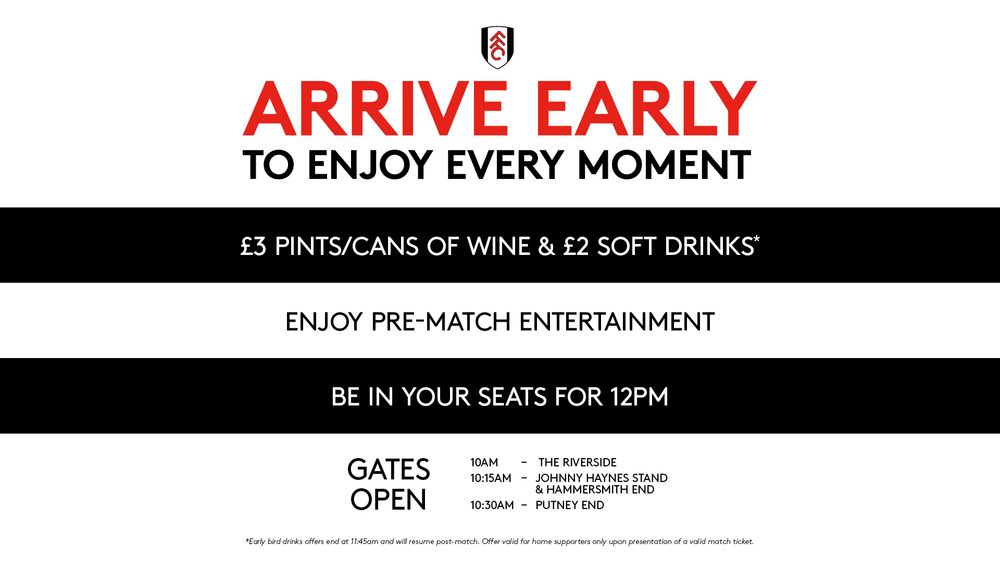 Arrive Early Arrive Early