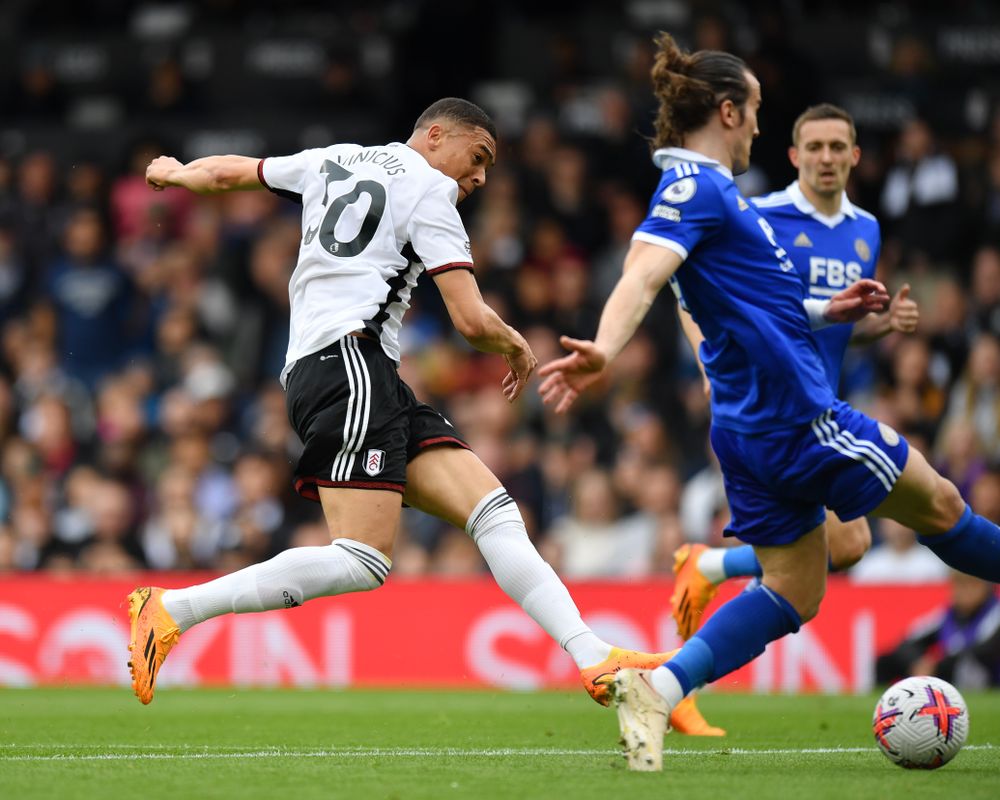 Carlos Vinicius scores against Leicester