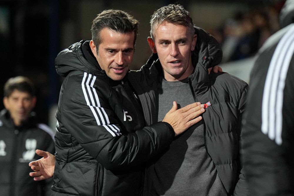 Marco Silva and Kieran McKenna on the touchline at Portman Road Marco Silva and Kieran McKenna on the touchline at Portman Road