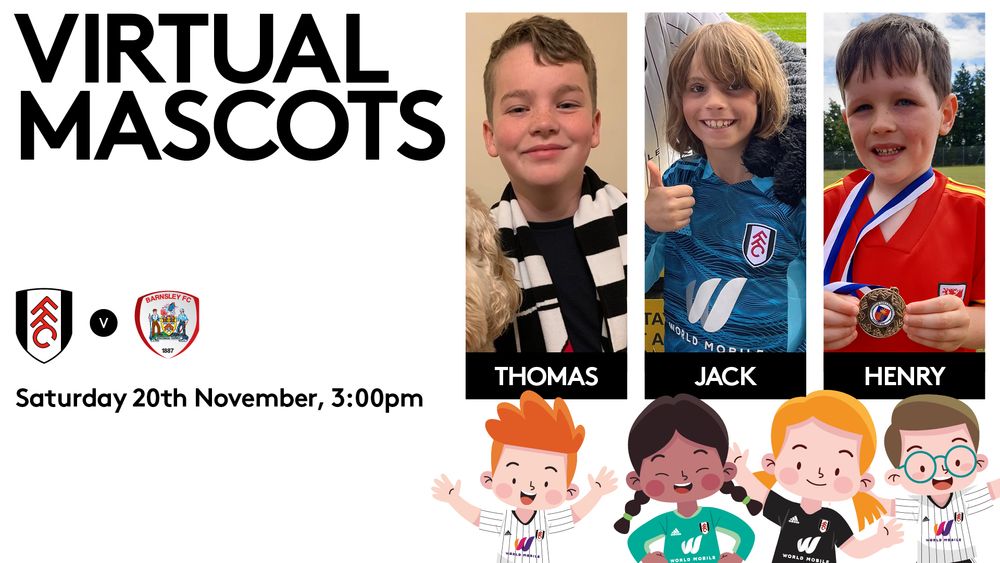 Fulham's virtual mascots against Barnsley Fulham's virtual mascots against Barnsley