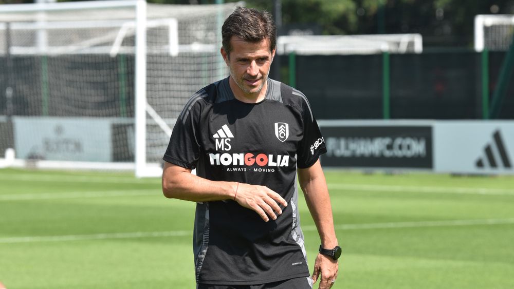 Marco Silva at training Marco Silva at training