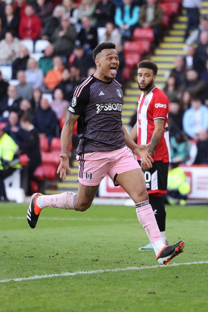 Rodrigo Muniz celebrates scoring against Sheffield United Rodrigo Muniz celebrates scoring against Sheffield United