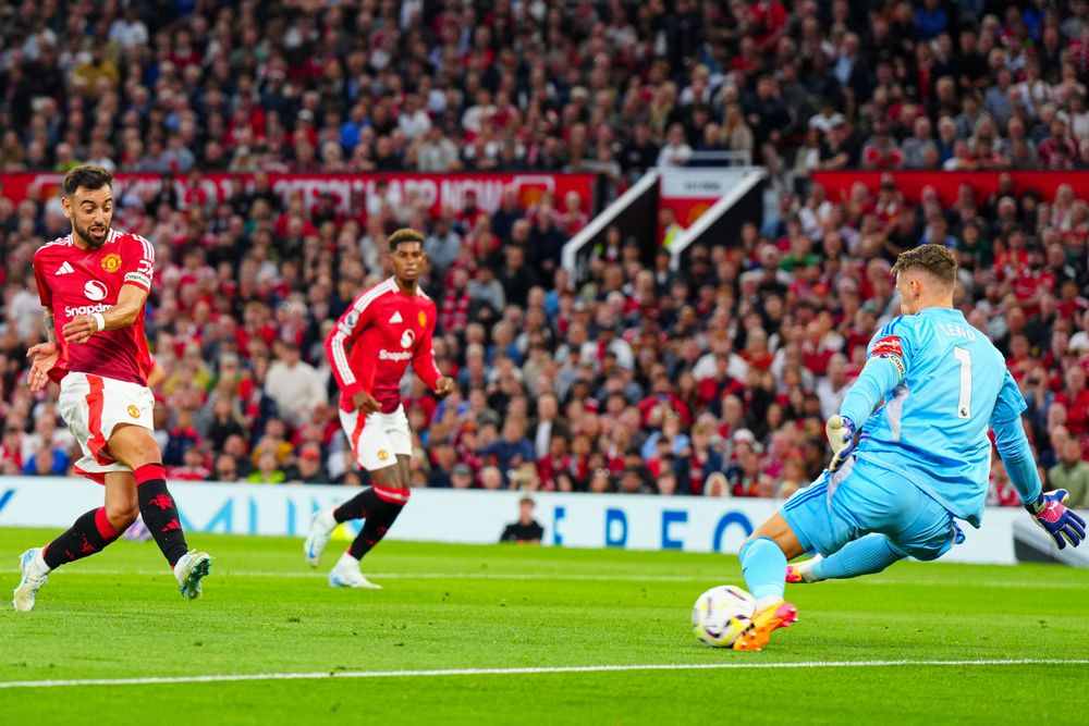 Bernd Leno denies Bruno Fernandes