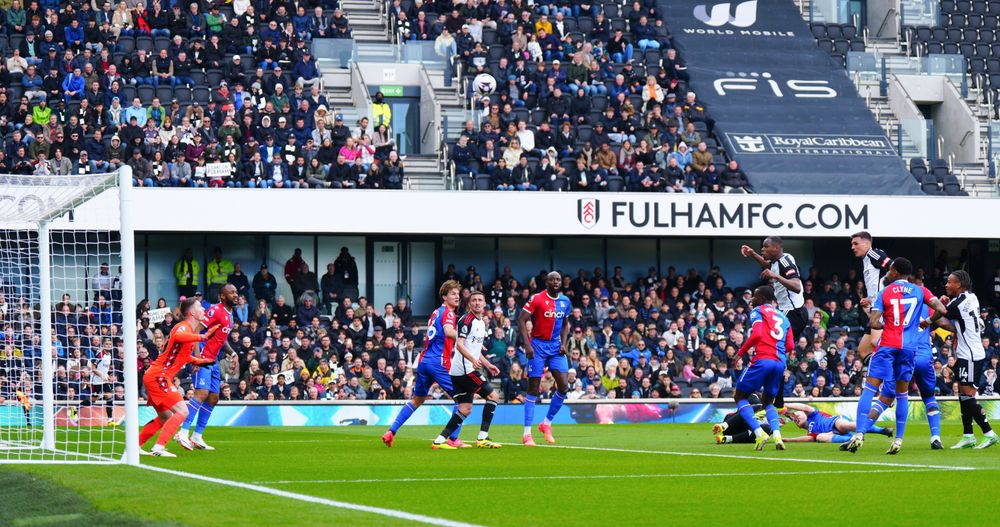 Issa Diop heads over Issa Diop heads over