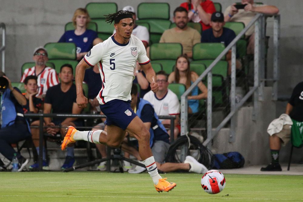 Antonee Robinson in action for the United States against Grenada