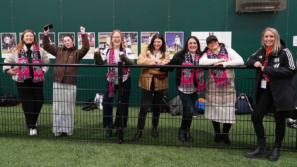 Spectators at the Women's Aid match Spectators at the Women's Aid match