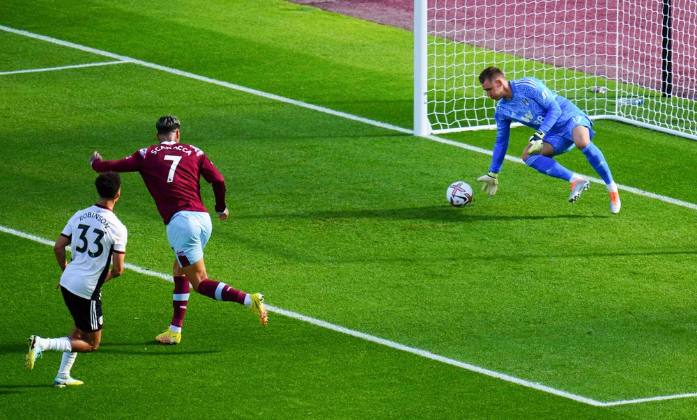 Bernd Leno makes a great save Bernd Leno makes a great save