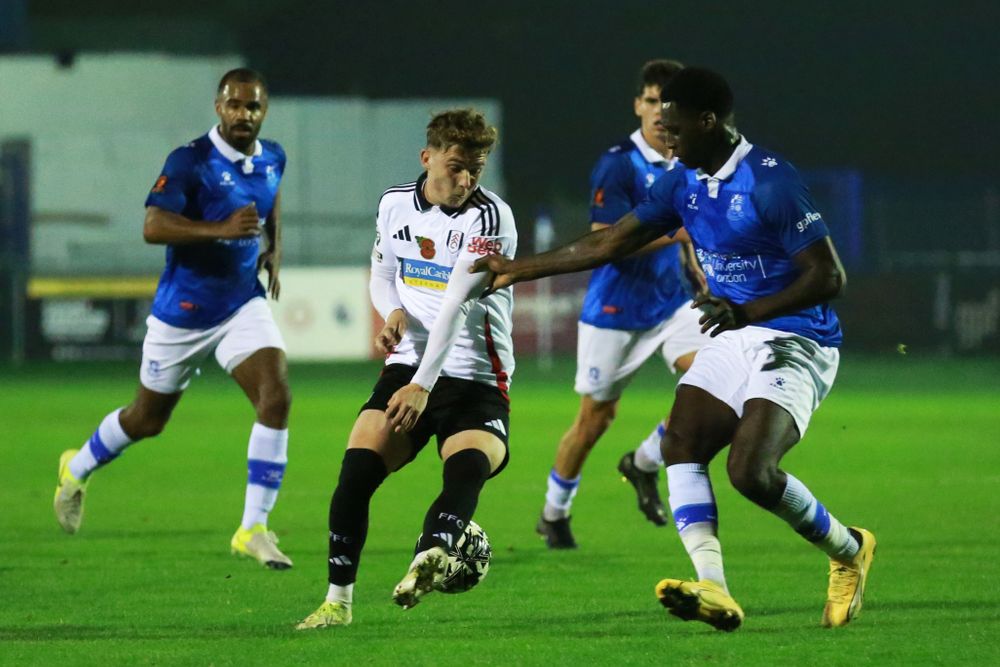 Callum Osmand on the ball for Fulham U21s against Wealdstone Callum Osmand on the ball for Fulham U21s against Wealdstone