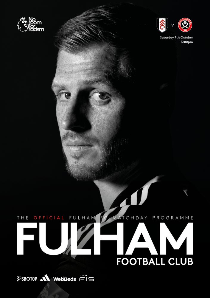 Harrison Reed on the cover of the Sheffield United programme Harrison Reed on the cover of the Sheffield United programme