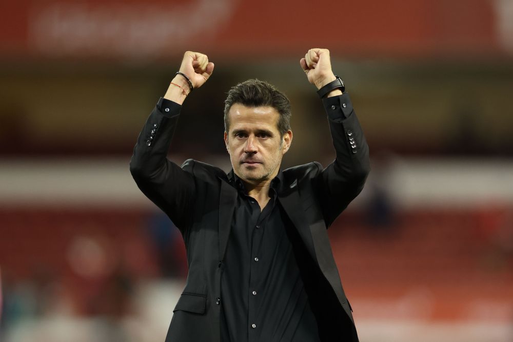 Marco Silva celebrates at full-time