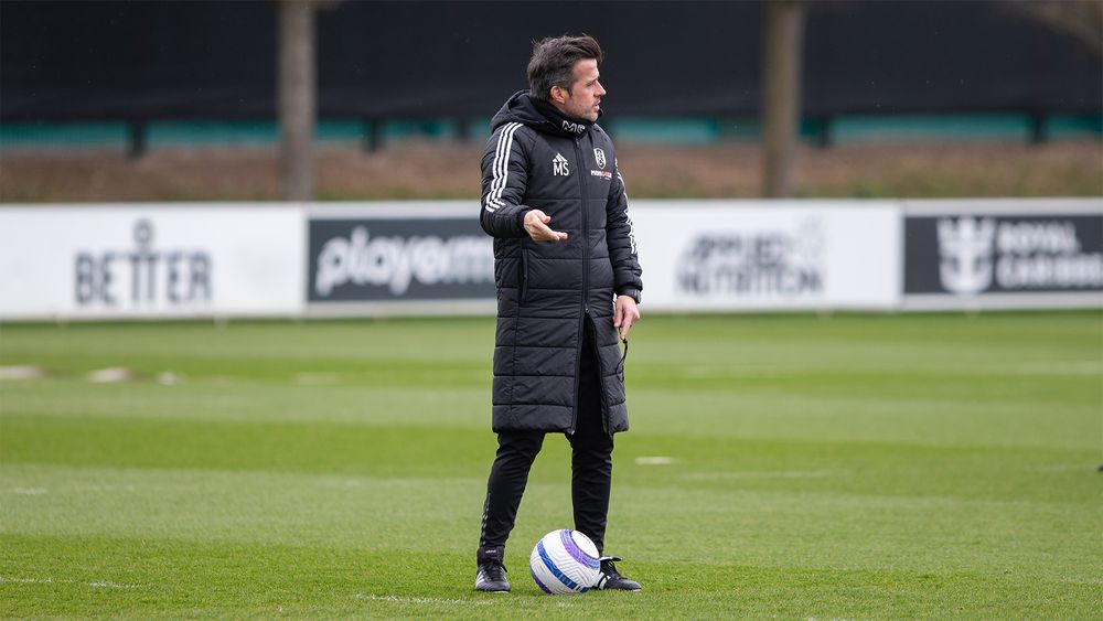 Marco Silva in training Marco Silva in training