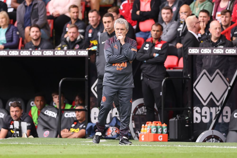 Juanma Lillo on the touchline at Bramall Lane Juanma Lillo on the touchline at Bramall Lane