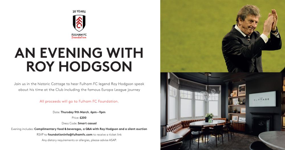 An Evening With Roy Hodgson An Evening With Roy Hodgson
