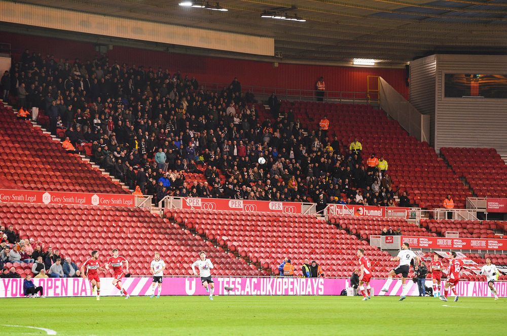 Fulham fans at Middlesbrough Fulham fans at Middlesbrough