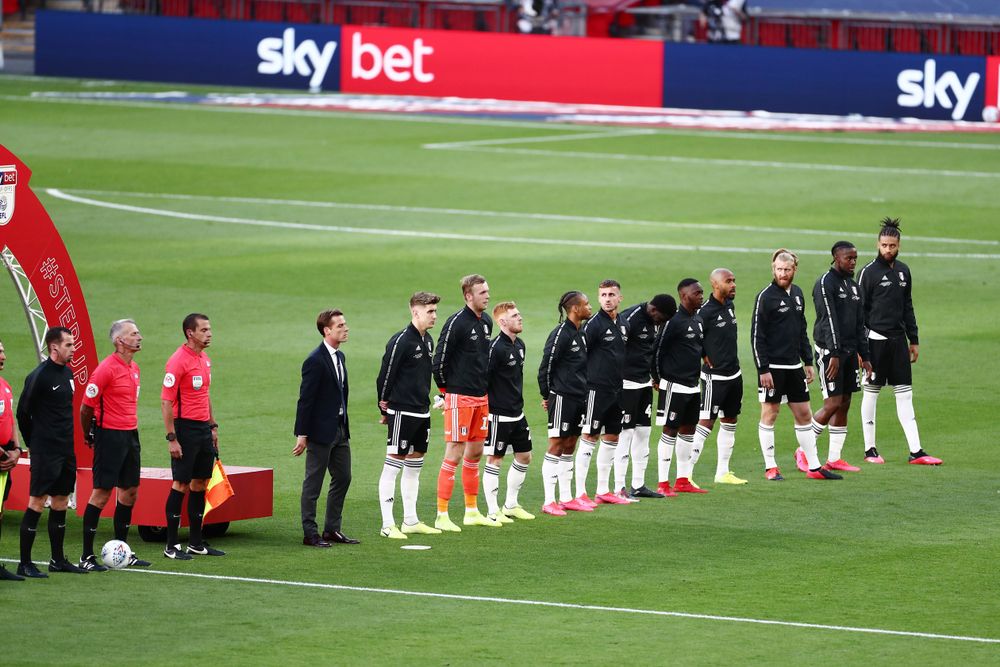 shutterstock_editorial_10732569bb.jpg Fulham prepare to face Brentford in the 2020 Championship Play-Off Final
