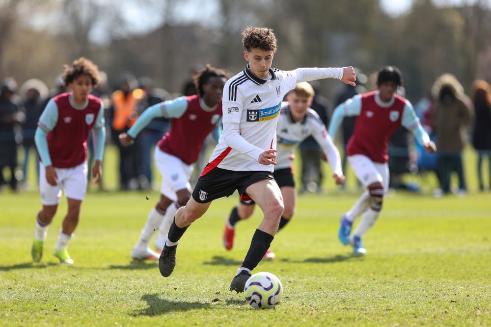 Tom Wingate scores a penalty against West Ham U18s