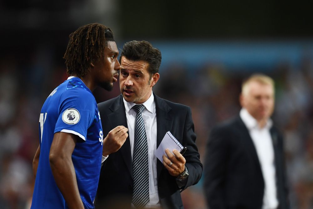 Alex Iwobi and Marco Silva during their Everton days Alex Iwobi and Marco Silva during their Everton days