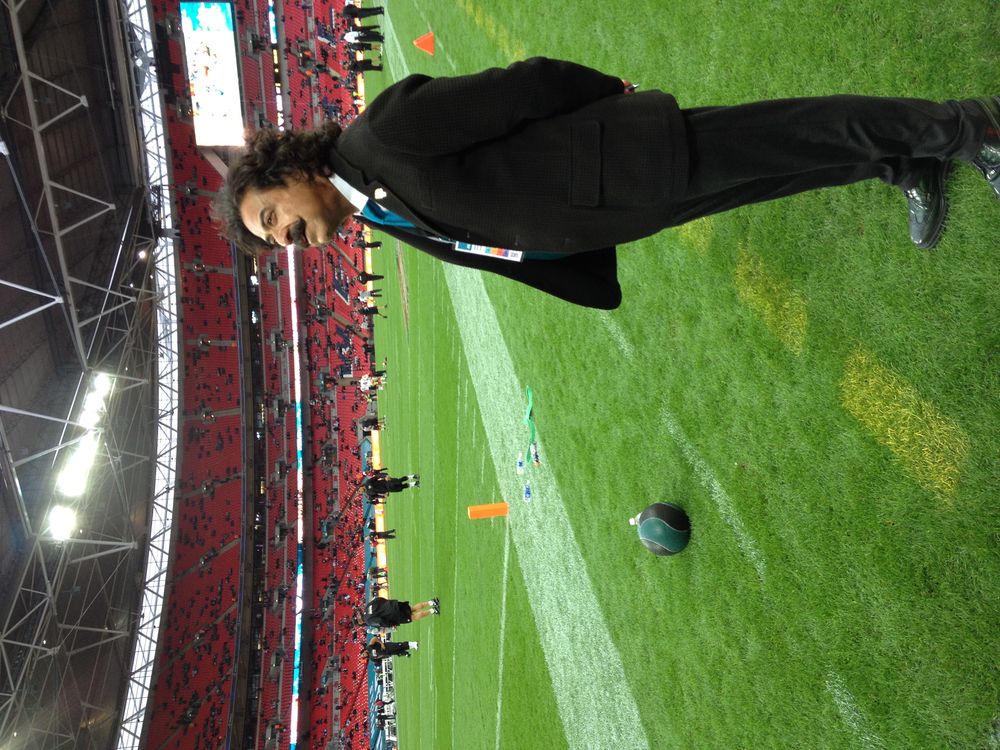 Mr Khan on the touchline at Wembley Mr Khan on the touchline at Wembley