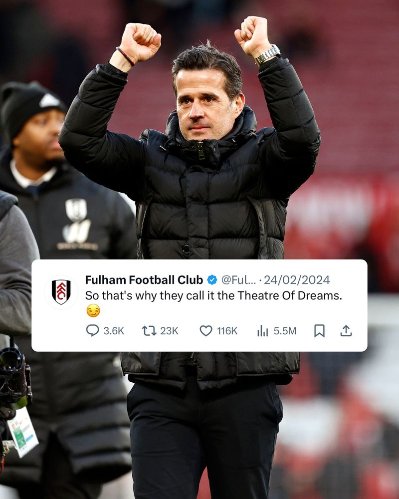 Marco Silva celebrates after beating Man United