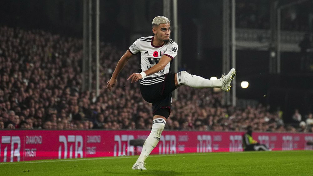 Andreas Pereira delivers a cross Andreas Pereira delivers a cross