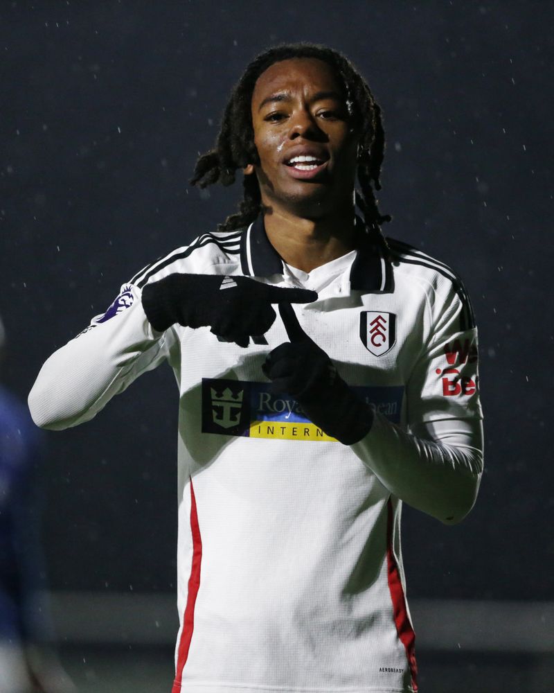 Terrell Works celebrates against Everton U21s Terrell Works celebrates against Everton U21s