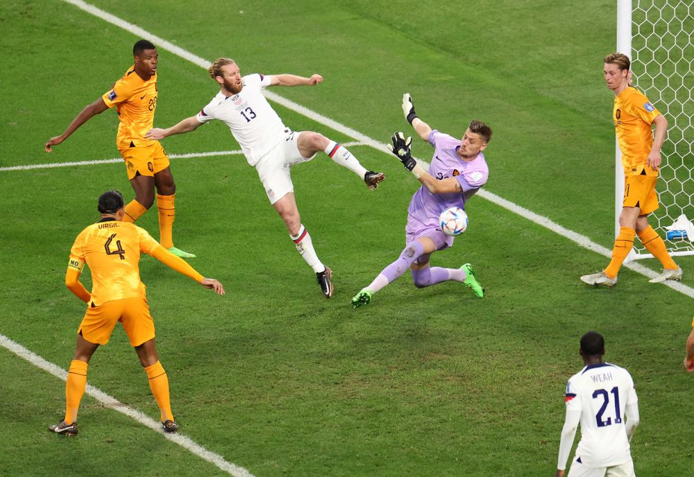 Tim Ream goes agonisingly close to pulling one back for the United States