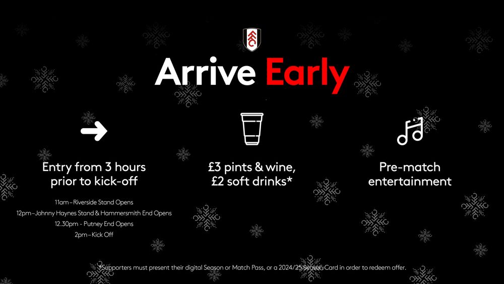 Arrive Early - Southampton Arrive Early - Southampton