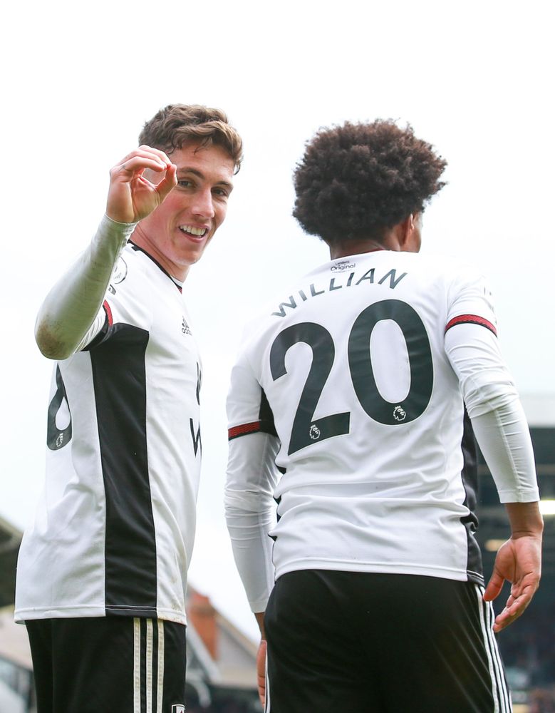 Harry Wilson celebrates scoring against Leeds