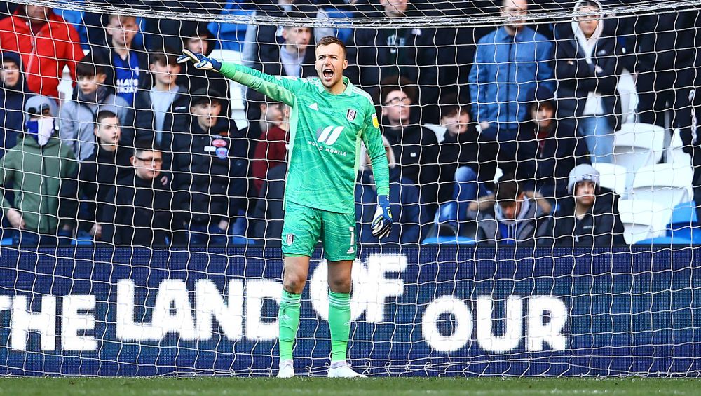 Marek Rodák in action at the Cardiff City Stadium Marek Rodák in action at the Cardiff City Stadium