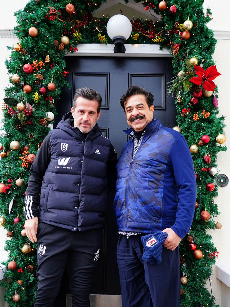 Shahid Khan poses with Marco Silva