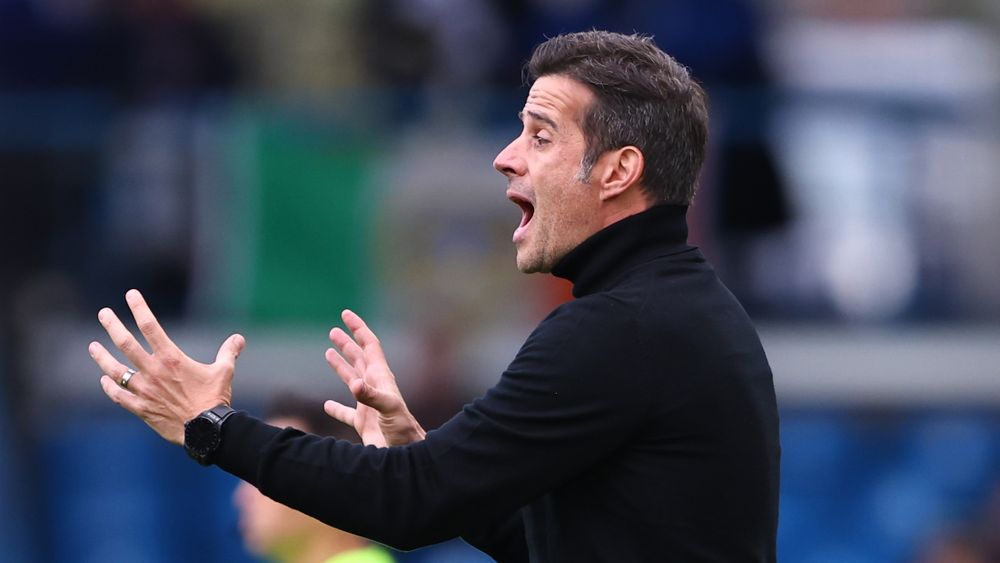 Marco Silva on the touchline at Leeds United