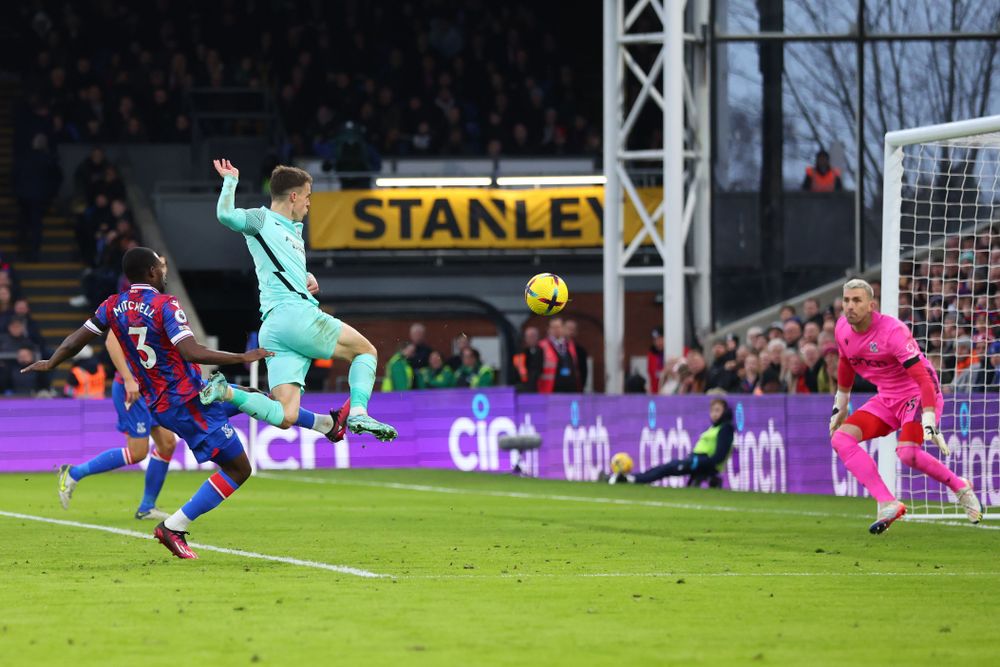 Solly March scores for Brighton against Crystal Palace