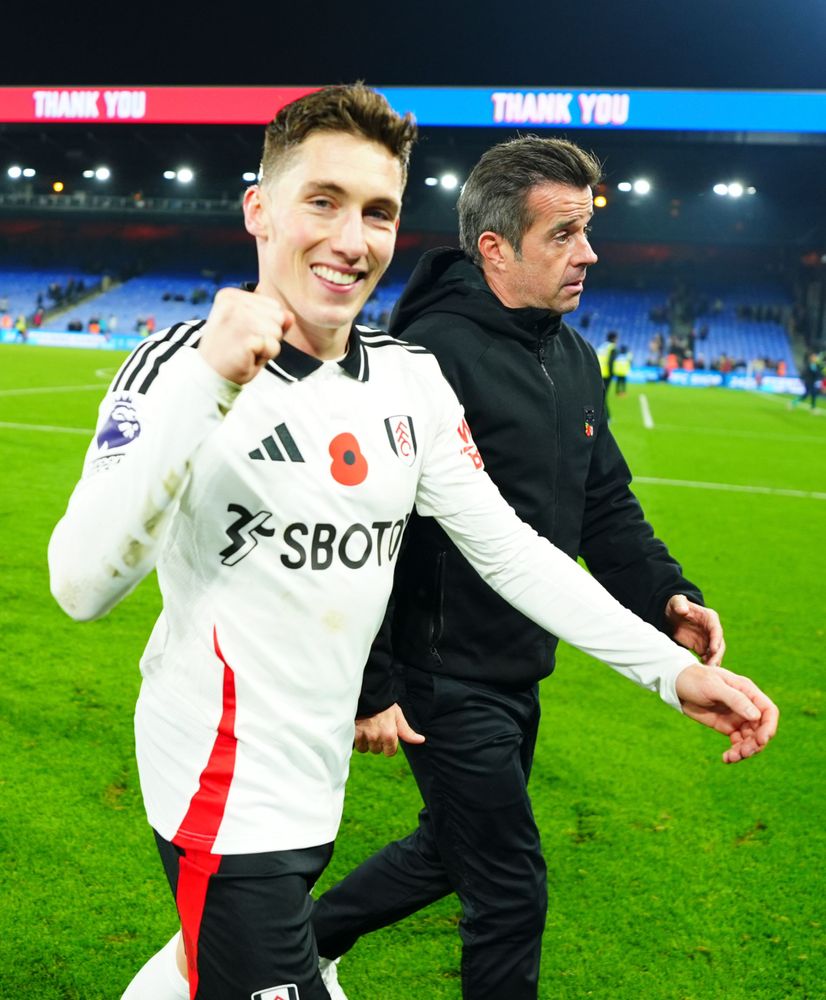 Harry Wilson celebrates victory over Crystal Palace Harry Wilson celebrates victory over Crystal Palace